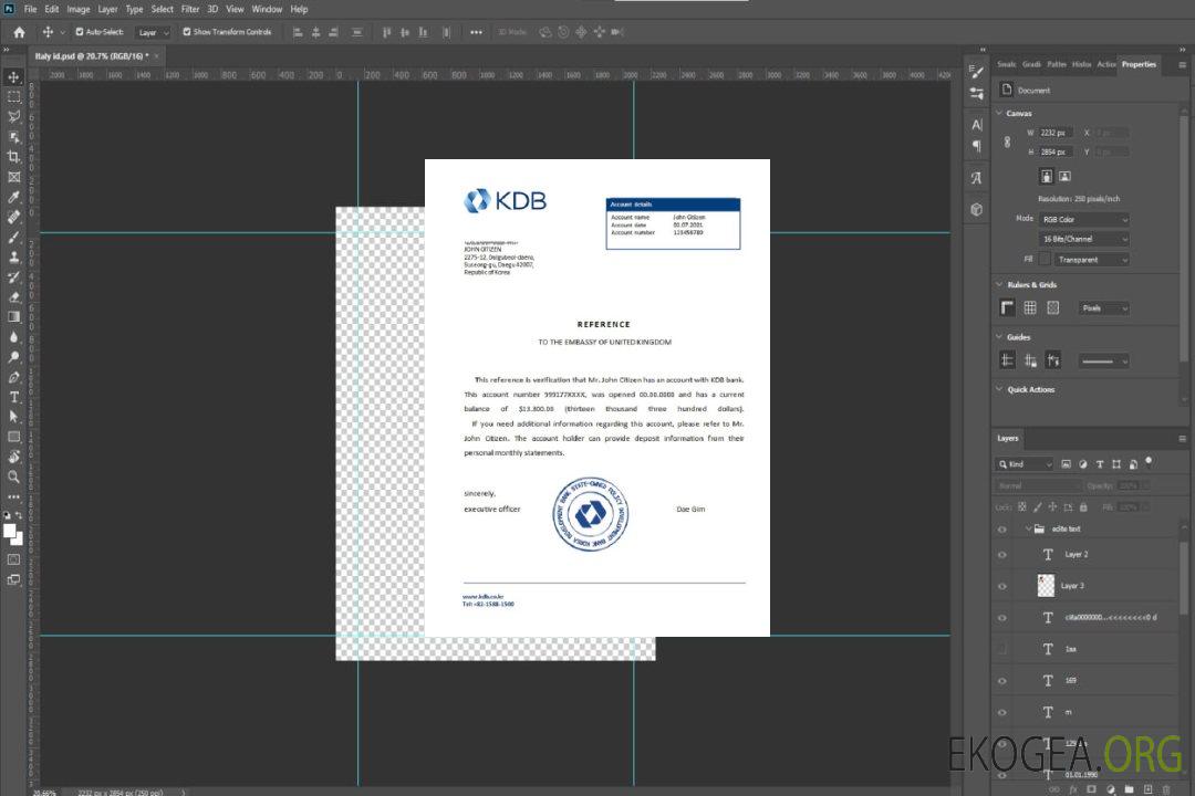 Corée , KDB bank , reference template Corée , KDB bank , reference template